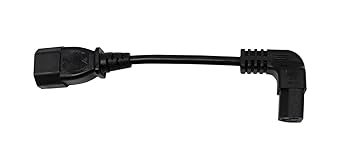 CERRXIAN 2 PCS 90°左IEC 320 C14オス3ピン Amazon.com: Cerrxian 16cm IEC 320 90 Degree C13 3 Pin Female